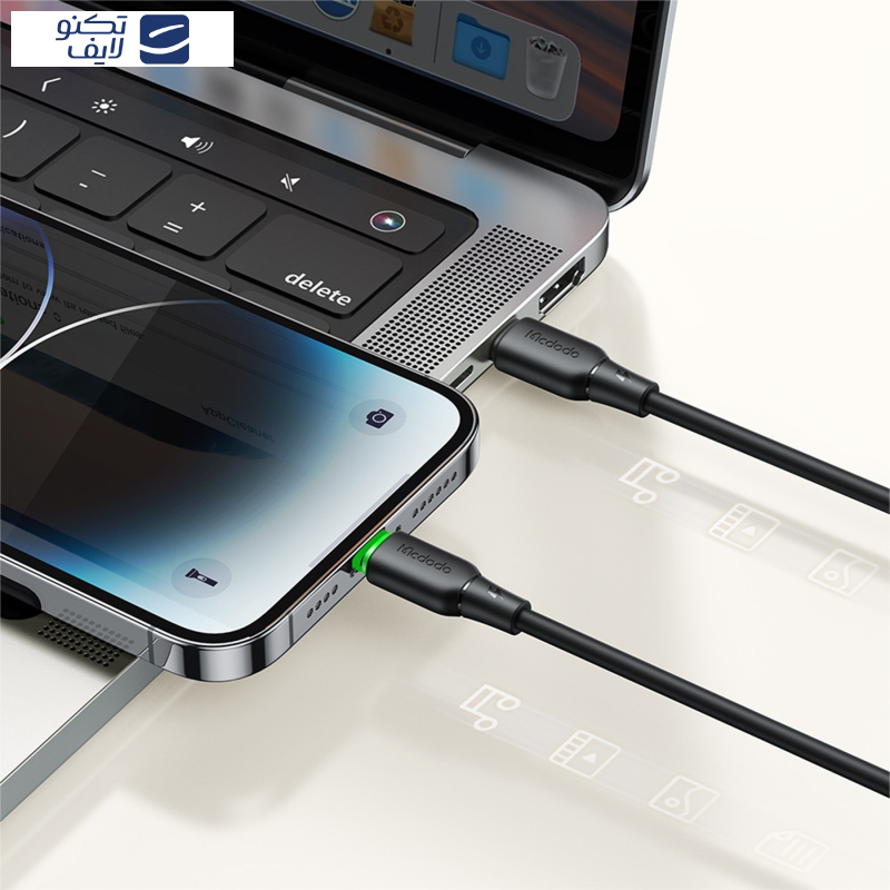 کابل تبدیل USB-C به لایتنینگ مک دودو مدل CA-4761 طول 1.2 متر