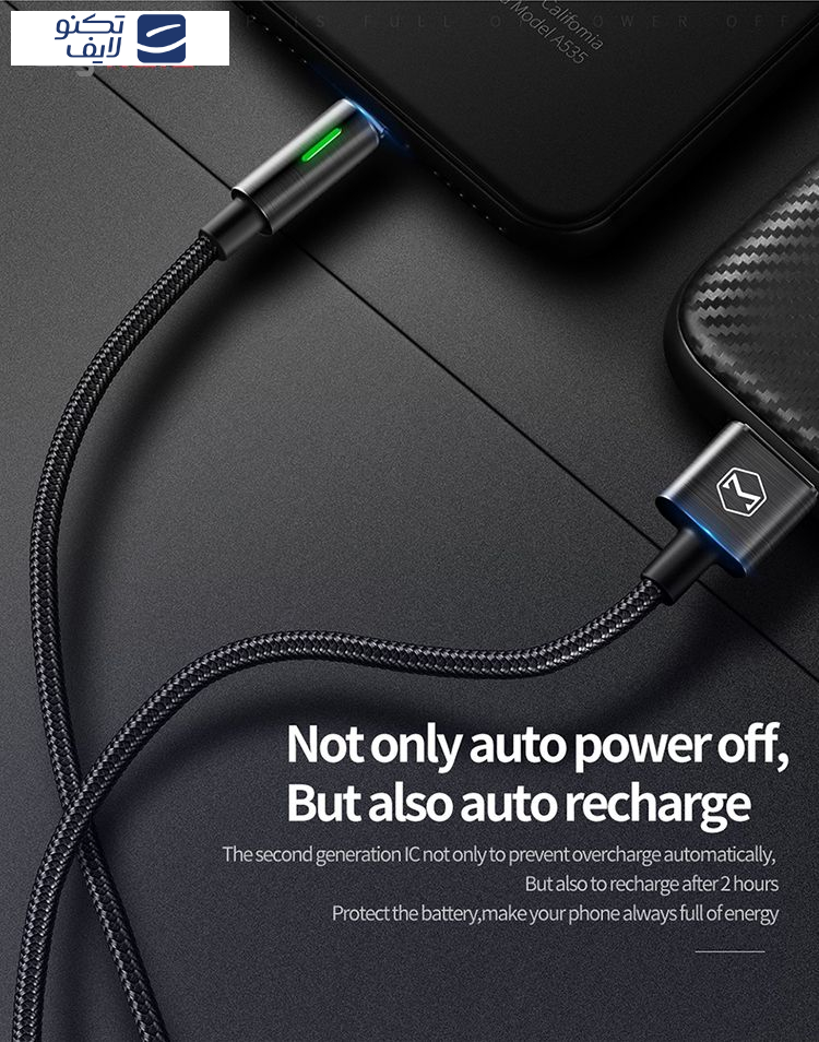 کابل تبدیل USB به لایتنینگ مک دودو مدل CA-460 طول 1.2 متر کابل تبدیل USB به لایتنینگ مک دودو مدل CA-460 طول 1.2 متر