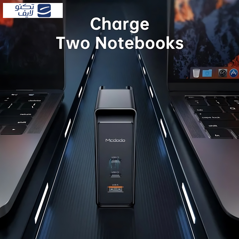 شارژر دیواری 100 وات مک دودو مدل CH-8105 Pro به همراه کابل تبدیل USB-C