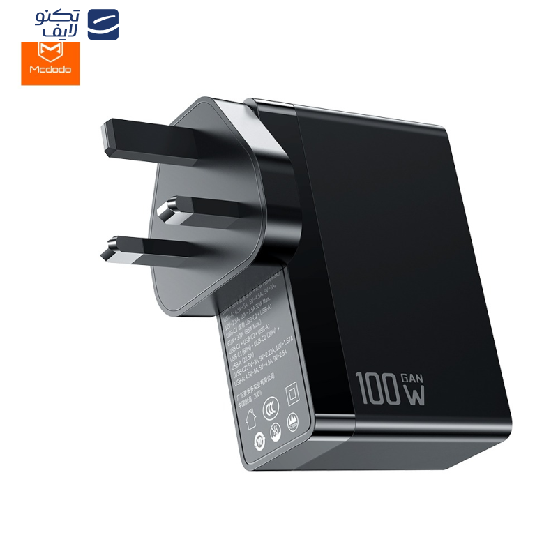 شارژر دیواری 100 وات مک دودو مدل CH-810 GaN Version 100W
