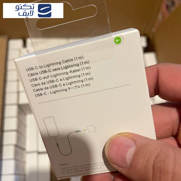 کابل تبدیل USB-C به لایتنینگ  مدل 1703 طول 1 متر