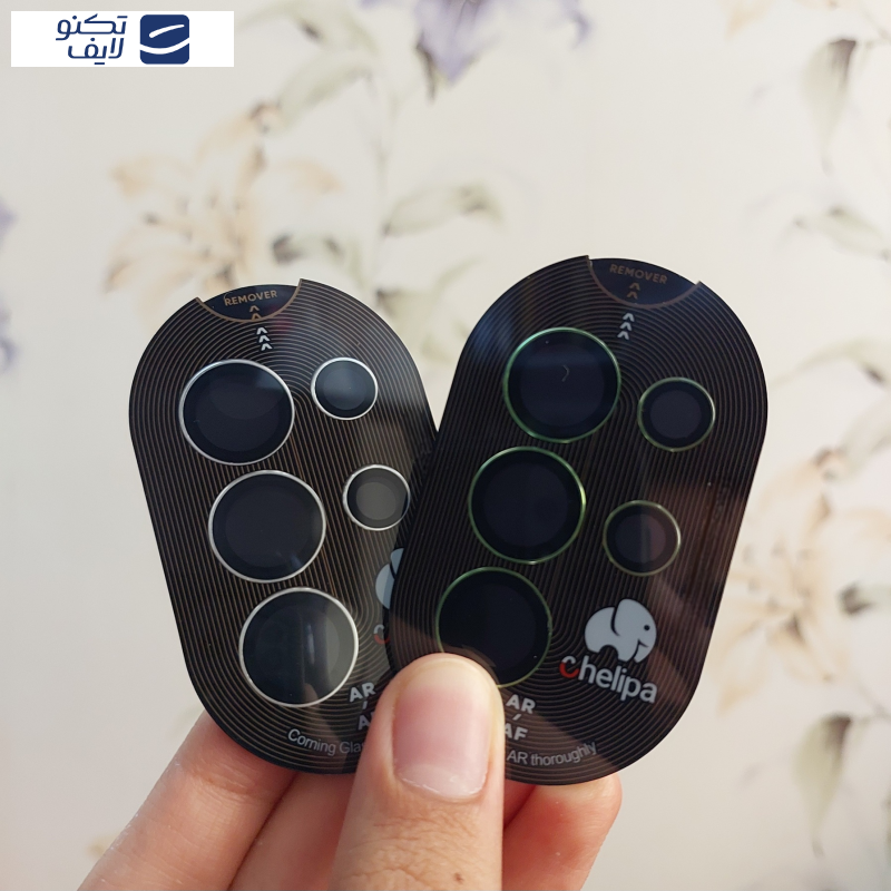 محافظ لنز دوربین چلیپا مدل Titanium مناسب برای گوشی موبایل سامسونگ Galaxy S25 Ultra