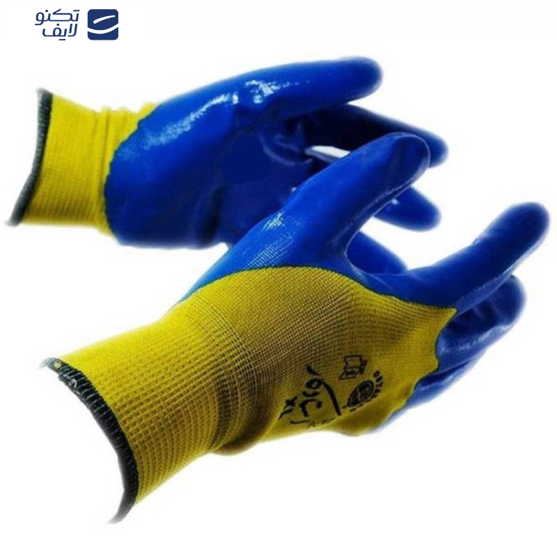 دستکش صنعتی استاد کار مدل نیتریل بسته 2 عددی
