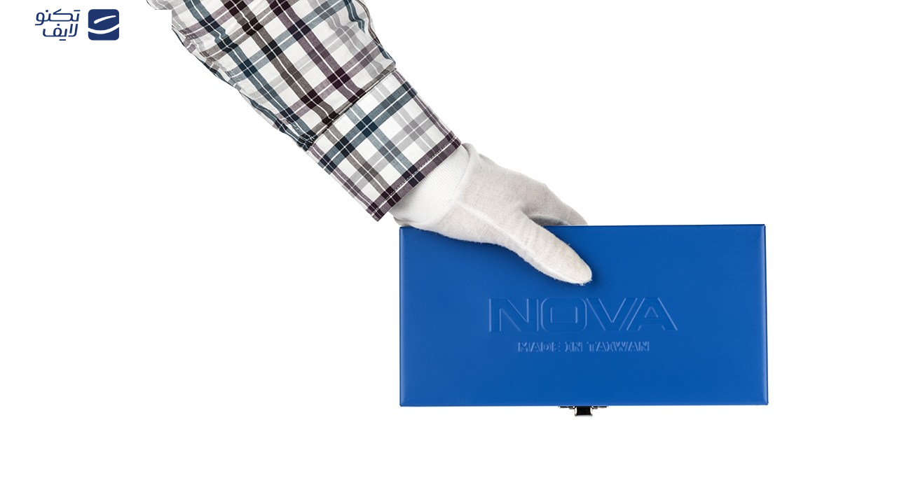 مجموعه 23 عددی سری و آچار بکس نووا مدل NTS 7302