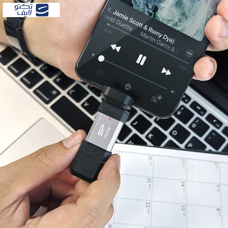 فلش مموری USB 3.2 سیلیکون پاور مدل C51 ظرفیت 64 گیگابایت