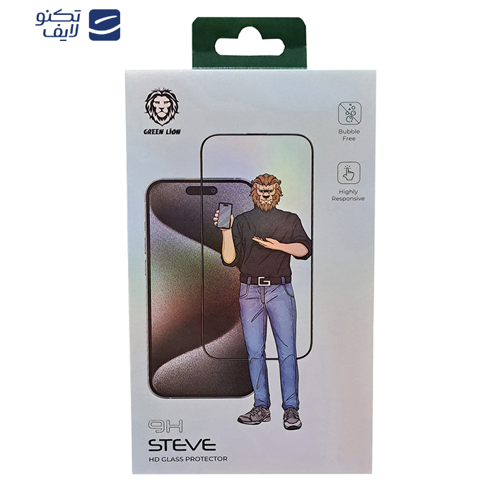 محافظ صفحه نمایش گرین لاین مدل 9H STEVE مناسب برای گوشی موبایل اپل IPhone 13/13 pro/14