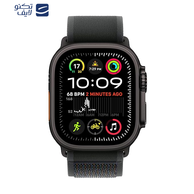 ساعت هوشمند اپل مدل Ultra 2 Black Titanium Case Trail Loop 49mm