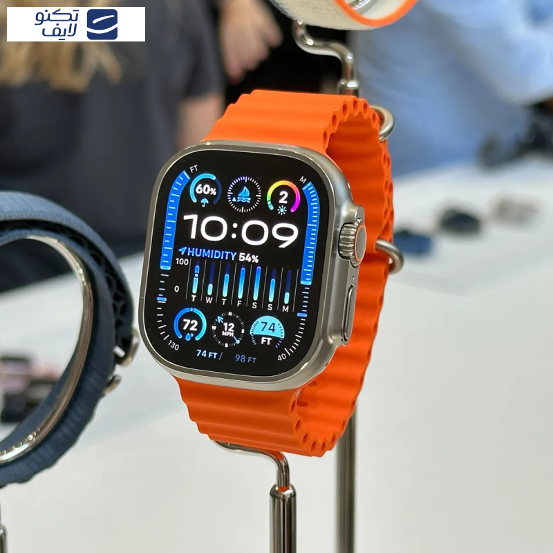 ساعت هوشمند اپل مدل Ultra 2 2024 Titanium Case Ocean Band 49mm ساعت هوشمند اپل مدل Ultra 2 2024 Titanium Case Ocean Band 49mm