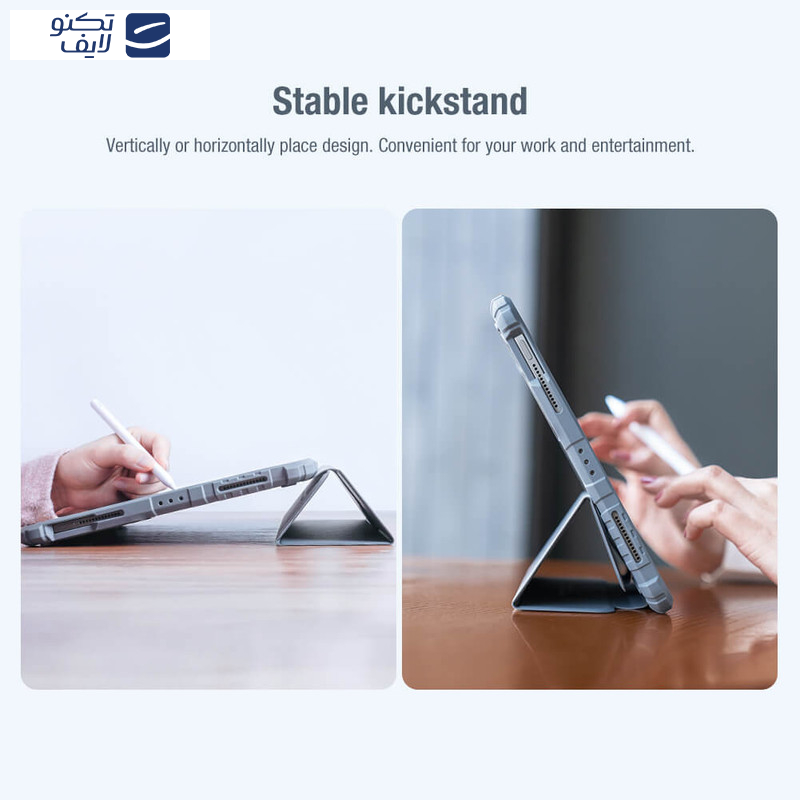 کیف کلاسوری نیلکین مدل Camshield Bumper Leather مناسب برای تبلت اپل  (iPad A16/ iPad 11 (2025) / iPad 10/ iPad 10.9 (2022