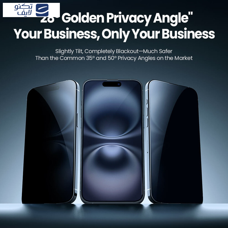 محافظ صفحه نمایش حریم شخصی اپیکوی مدل wukong privacy مناسب برای گوشی موبایل اپل iphone 16 Pro