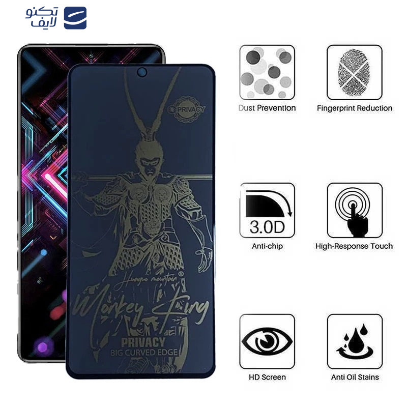 محافظ صفحه نمایش مات اپیکوی مدل wukong privacy مناسب برای گوشی موبایل شیائومی Redmi K40 Pro Plus / K40 Pro / K40s / K40 / K40 Gaming