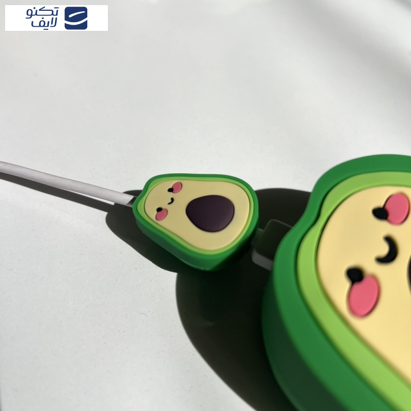 محافظ کابل و شارژر دیواری مدل آووکادو Avocado مجموعه 4 عددی