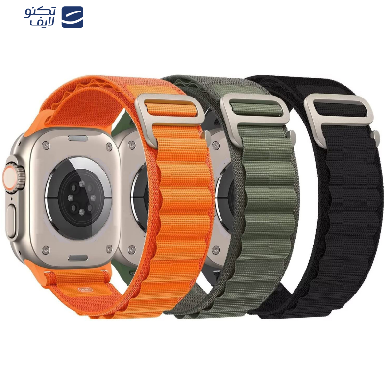 بند مدل Alpine Loop کد HDR مناسب برای اپل واچ سری 1/2/3/4/5/6/7/8/SE/ULTRA سایز 42/44/45/49 میلی متری