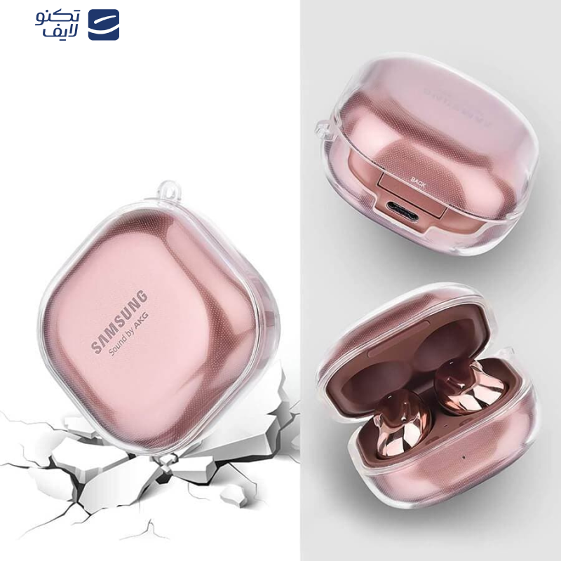 کاور مدل transparent مناسب برای هندزفری بلوتوثی سامسونگ Galaxy buds2/buds pro/buds live