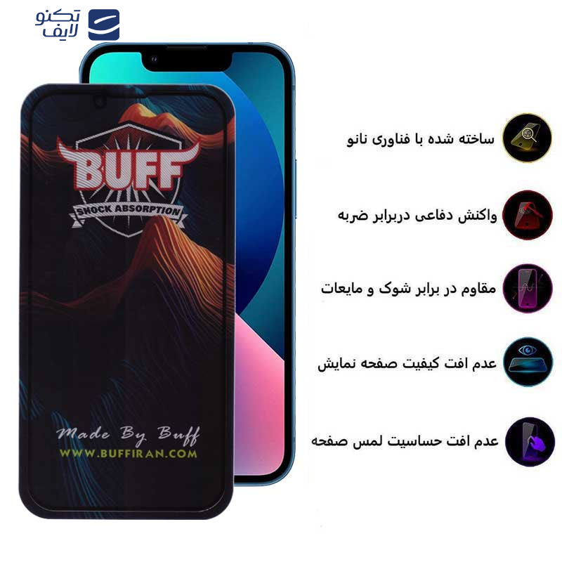محافظ صفحه نمایش بوف مدل Mountain-G مناسب برای گوشی موبایل اپل iPhone 16e /13 / 13 Pro / 14