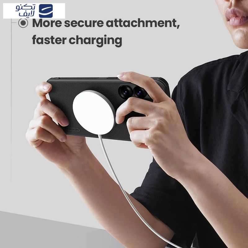 کاور نیلکین مدل Super Frosted Shield Pro Magnetic مناسب برای گوشی موبایل سامسونگ Galaxy S25 Edge