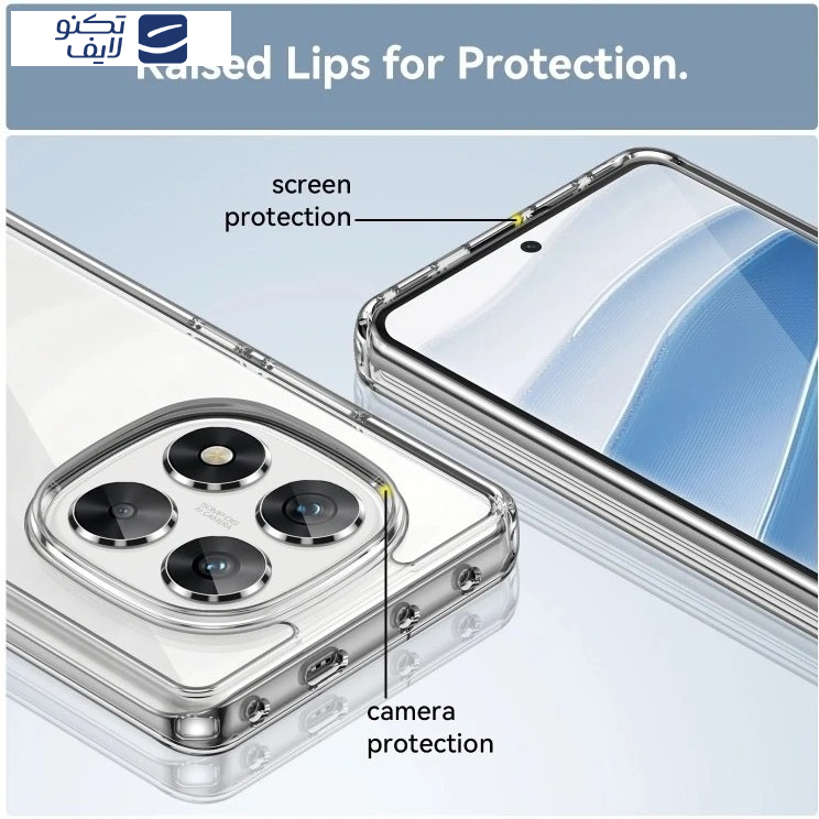 کاور اپیکوی مدل Transparent Clear مناسب برای گوشی موبایل شیائومی Redmi Note 14 Pro 4G