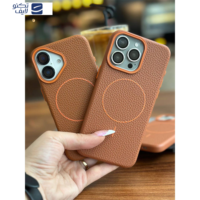 کاور اپیکوی مدل Leather Magnetic مناسب برای گوشی موبایل اپل iPhone 16 