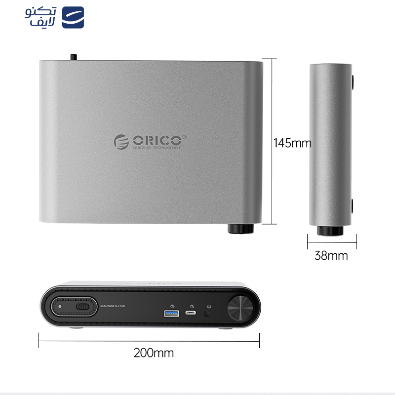 داک هارد و مبدل اوریکو مدل ORICO-PTM1 