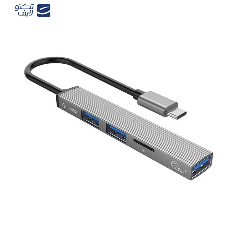 هاب سه پورت USB-C اوریکو مدل AH-12F