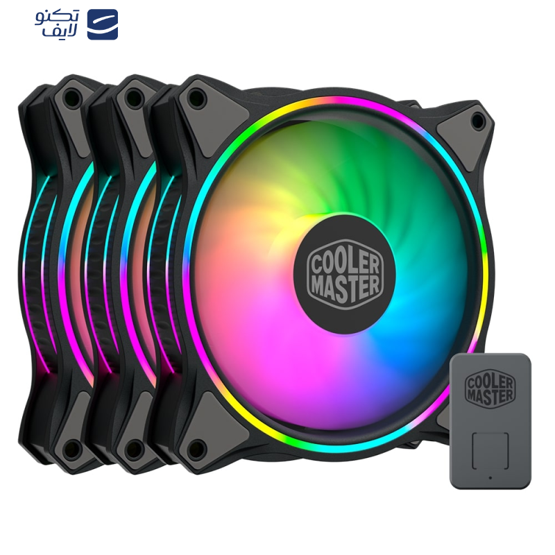 فن کیس کولر مستر مدل MasterFan MF120 Halo 3in1 بسته سه عددی