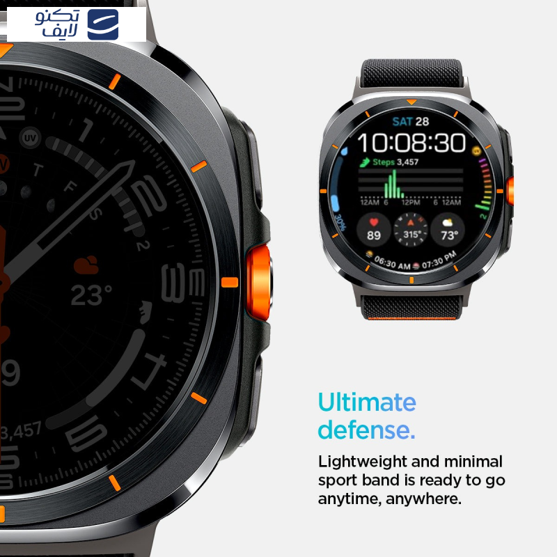 بند اسپیگن مدل Lite Fit مناسب برای ساعت هوشمند سامسونگ Galaxy Watch Ultra 47mm