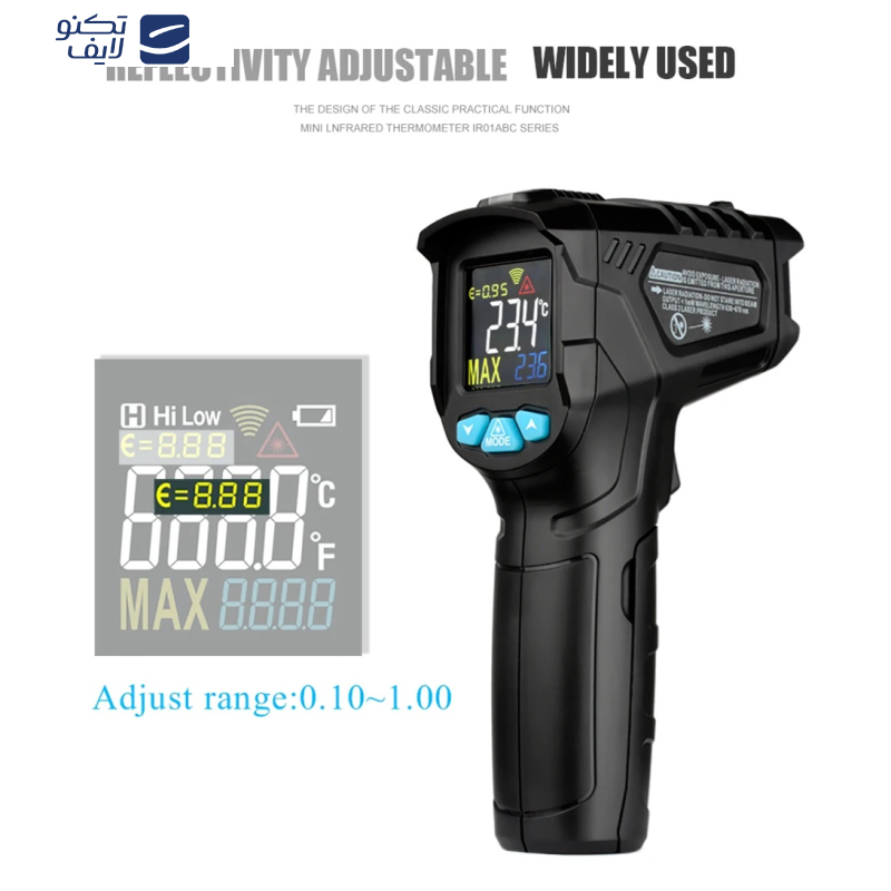 ترمومتر لیزری دیجیتال مستک مدل IR01C