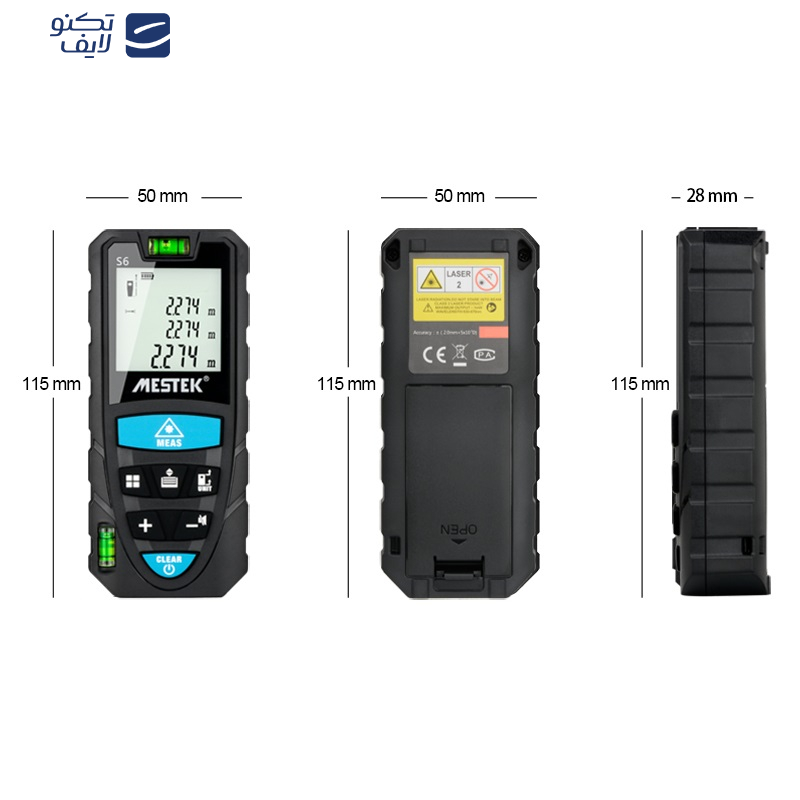 متر لیزری دیجیتال مستک مدل S6 100M
