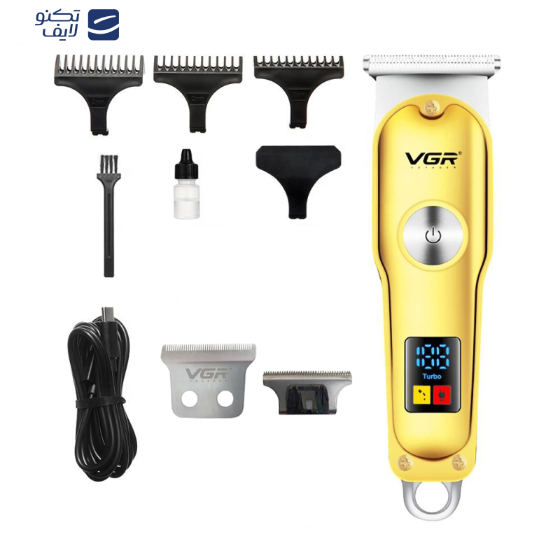 ماشین اصلاح موی سر و صورت وی جی ار مدل 290 به همراه تیغه یدک بسته 2 عددی