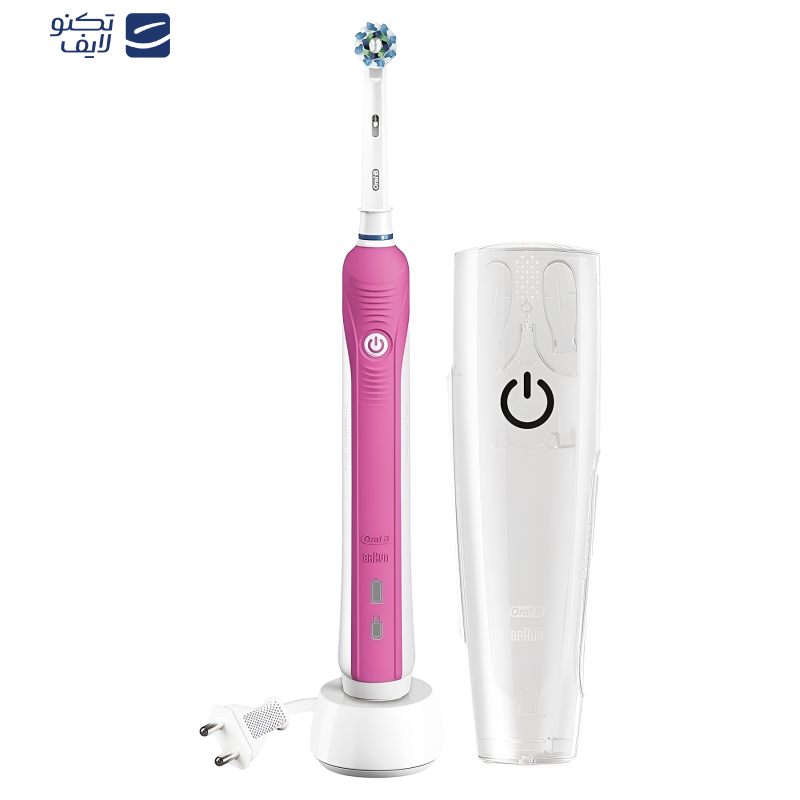 مسواک برقی اورال-بی مدل Pro 750 3D White Pink