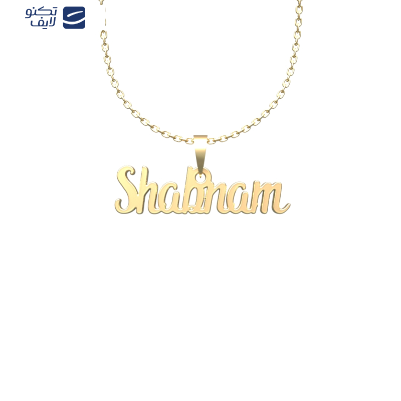 گردنبند طلا 18 عیار زنانه مدوپد مدل shabnam