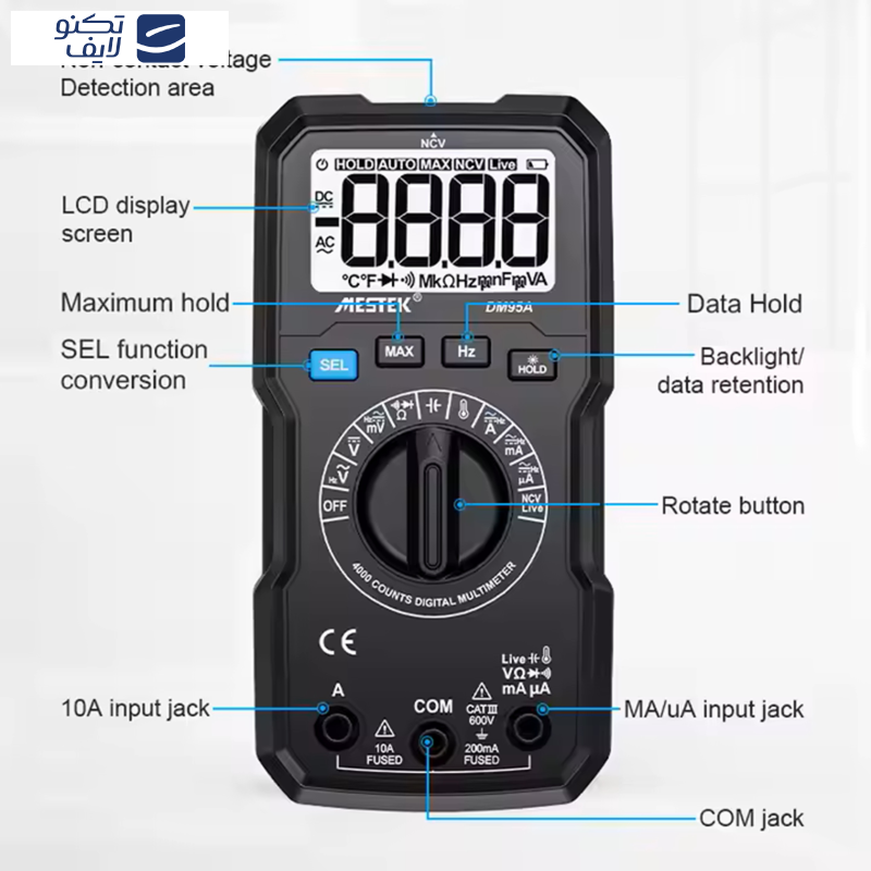 کیت تستر برق دیجیتال مستک مدل 3IN1 COMBINATION SET مجموعه 3 عددی