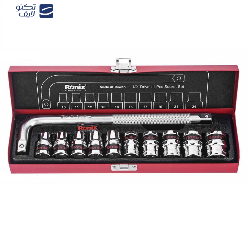 مجموعه 11 عددی آچار و سری بکس رونیکس مدل RX-2610