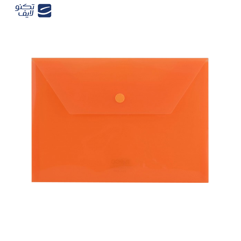 پوشه دکمه دار پاپکو مدل B5-ClearM  سایز A5 بسته 10 عددی