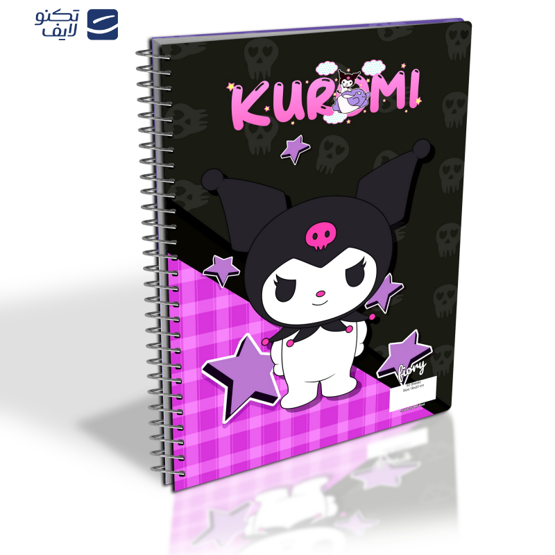 دفتر مشق 50 برگ مستر راد مدل کرومی طرح سرزمین عجایب کد fiory 2574