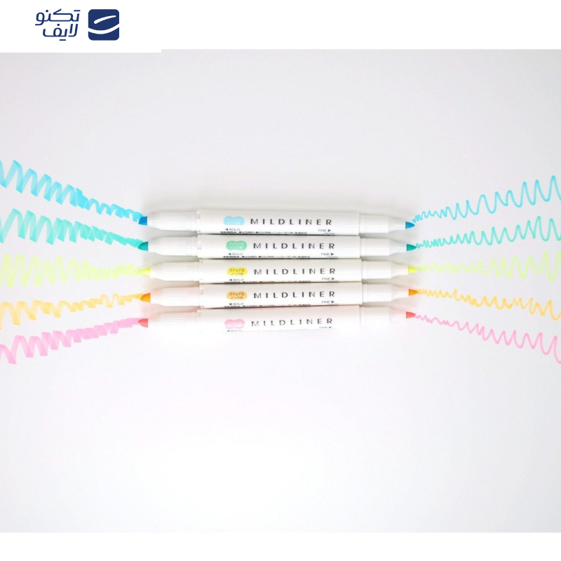 ماژیک علامتگذار دو سر زبرا مدل MILDLINER سری Cool and Refined Colors