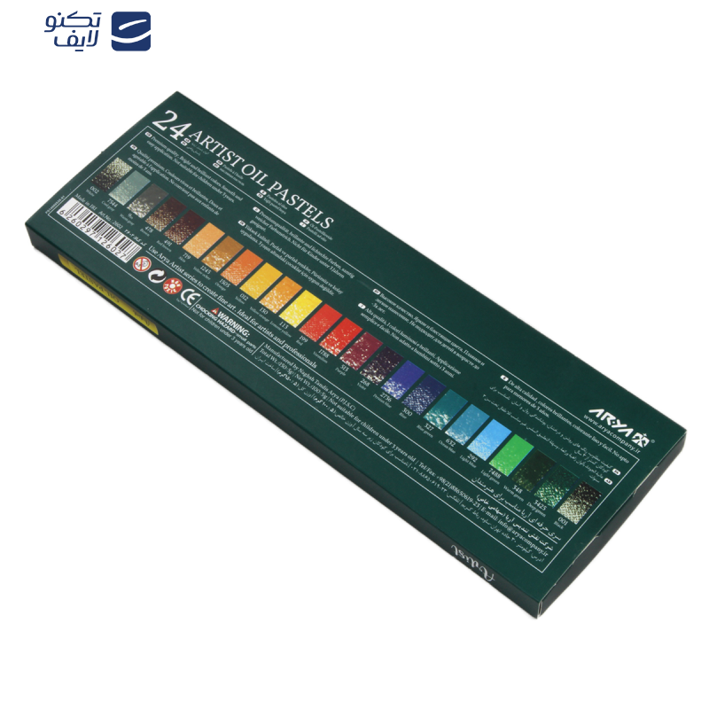 پاستل 24 رنگ آریا مدل آرتیست