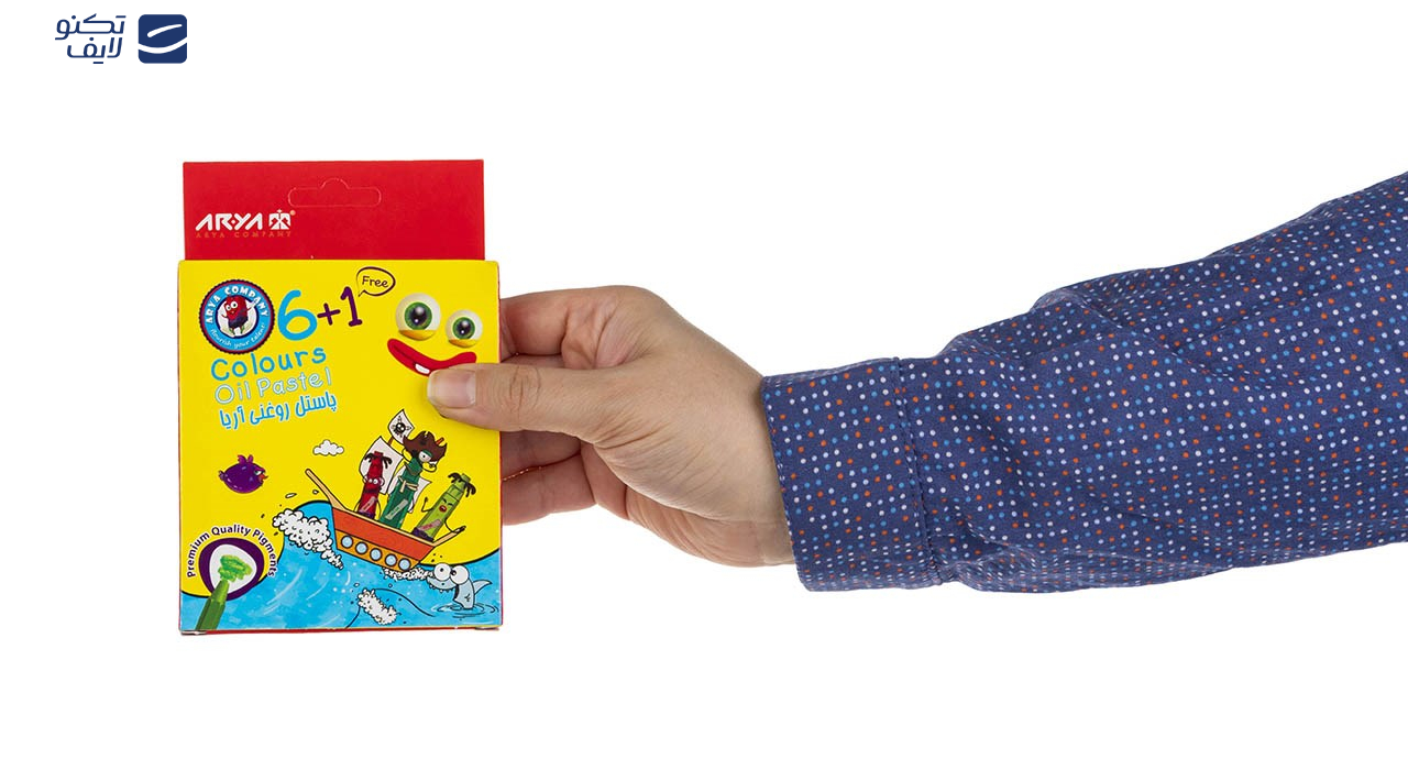 پاستل روغنی 6+1 رنگ آریا مدل 2024 A