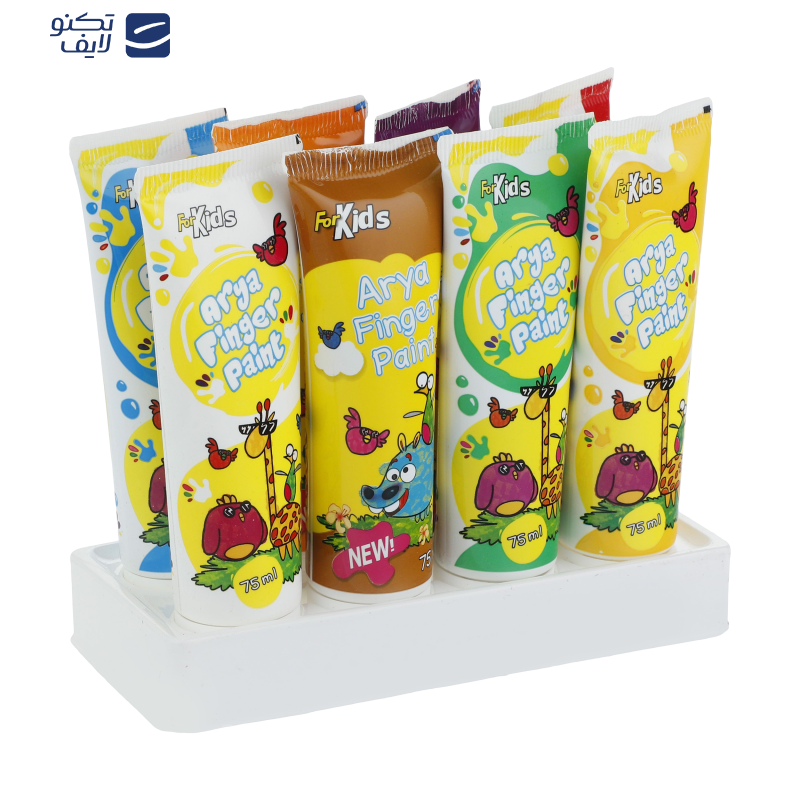 رنگ انگشتی 8 رنگ آریا مدل C-761