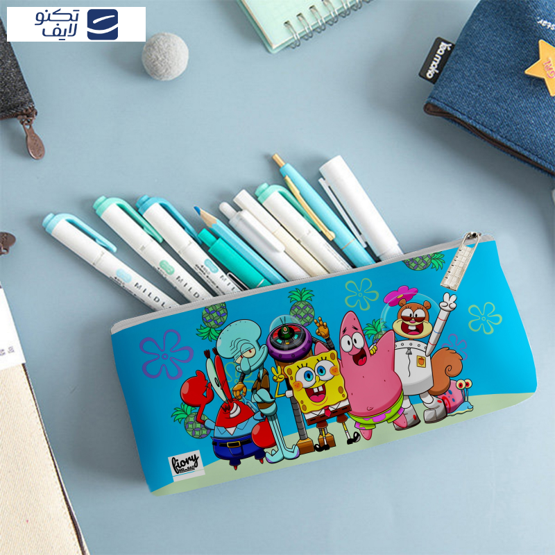 جامدادی مستر راد مدل باب اسفنجی طرح پاتریک و اختاپوس کد fiory 2033 