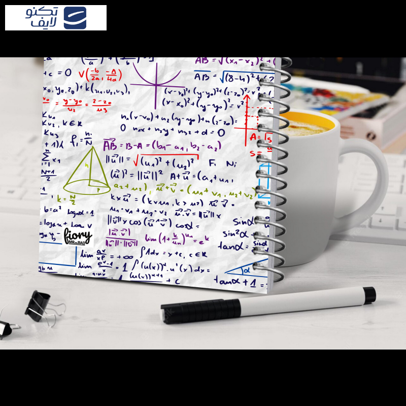 دفتر مشق 100 برگ مستر راد مدل ریاضی طرح تحصیلی کد fiory 2004