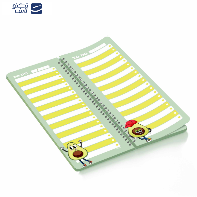 دفترچه یادداشت مستر راد مدل to do list طرح آواکادو کد fiory 1771