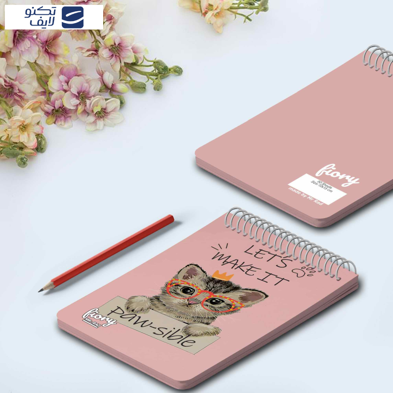 دفترچه یادداشت مستر راد طرح گربه کیوت کد fiory 1773