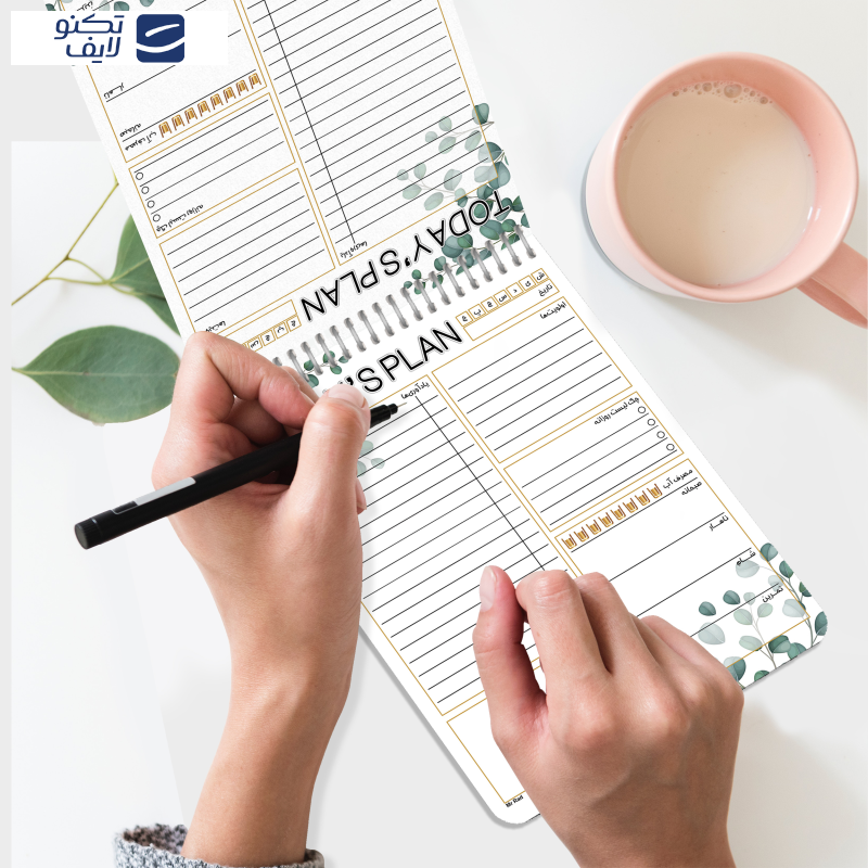 دفترچه یادداشت 50 برگ مستر راد مدل to do list طرح برگ کد fiory 1768