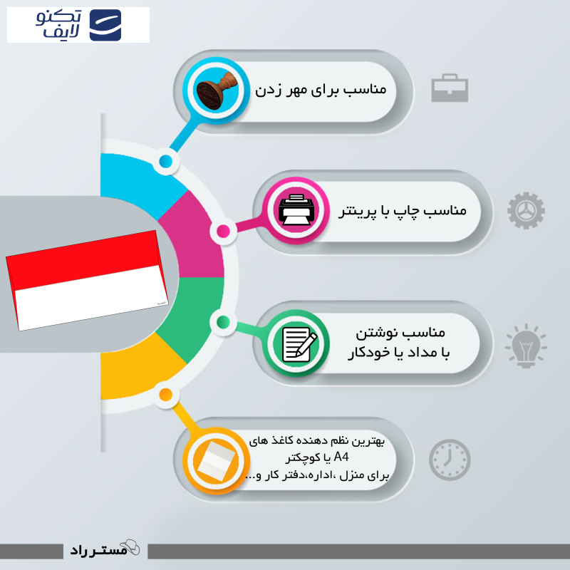 پاکت مستر راد طرح هدیه کد 1469 بسته 10 عددی