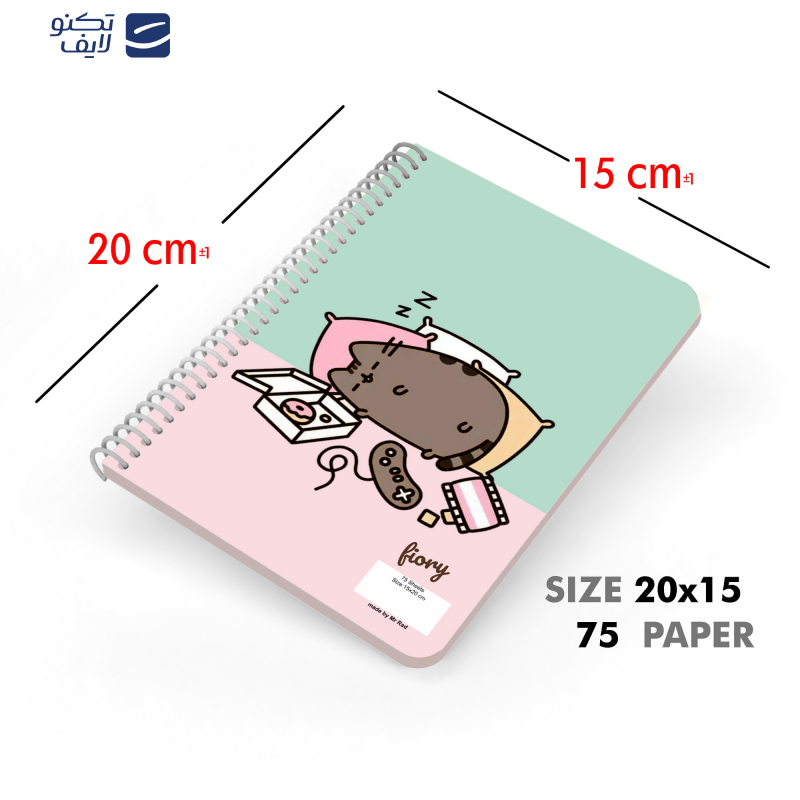 دفتر برنامه ریزی مستر راد طرح کرافت مدل گربه کیوت فانتزی کد fiory 1930