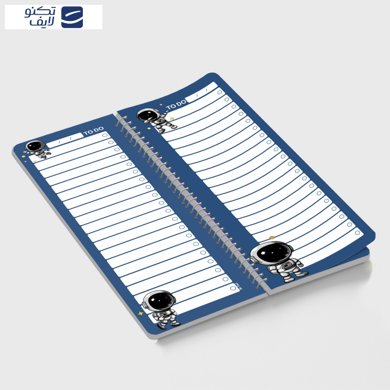 دفترچه یادداشت مستر راد مدل to do list طرح فضانورد کد fiory 1985