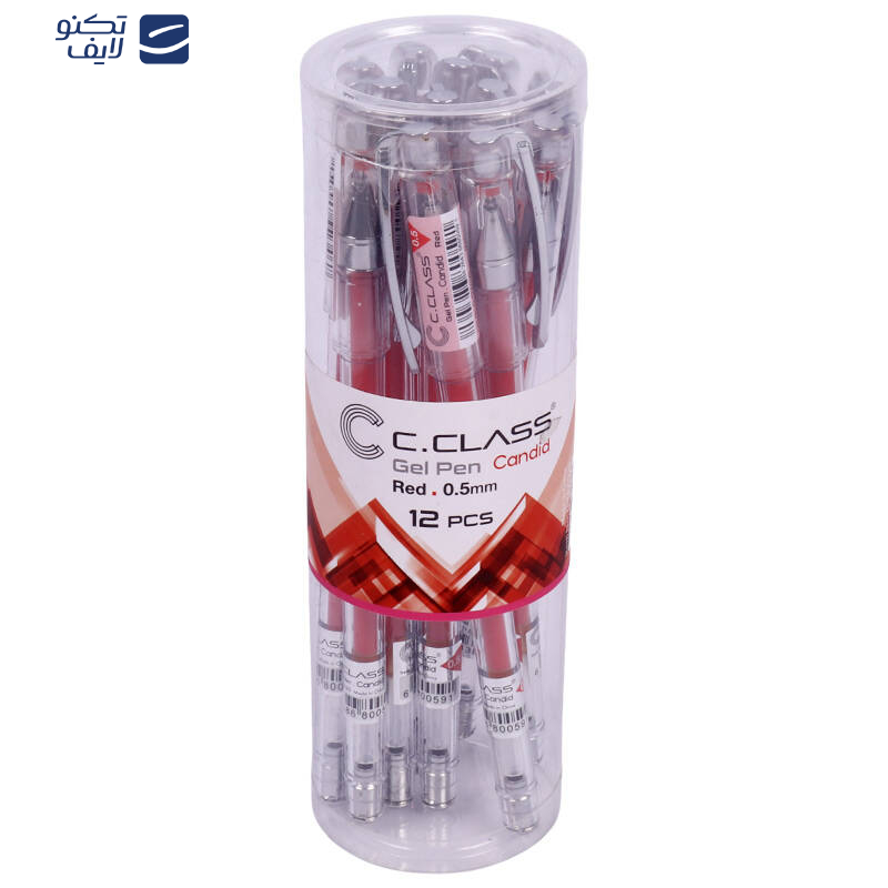 خودکار و روان نویس سی.کلاس مدل  candid بسته 12 عددی