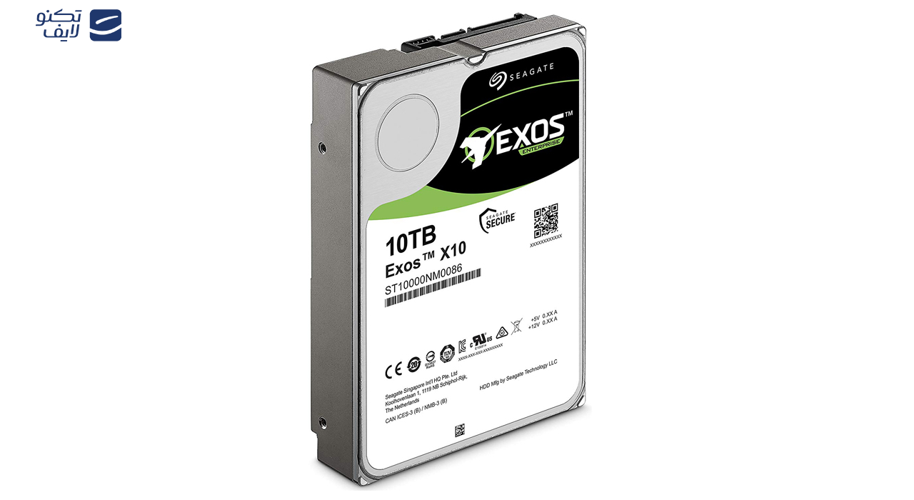 هارد دیسک اینترنال سیگیت مدل Exos ST10000NM0086 ظرفیت 10 ترابایت