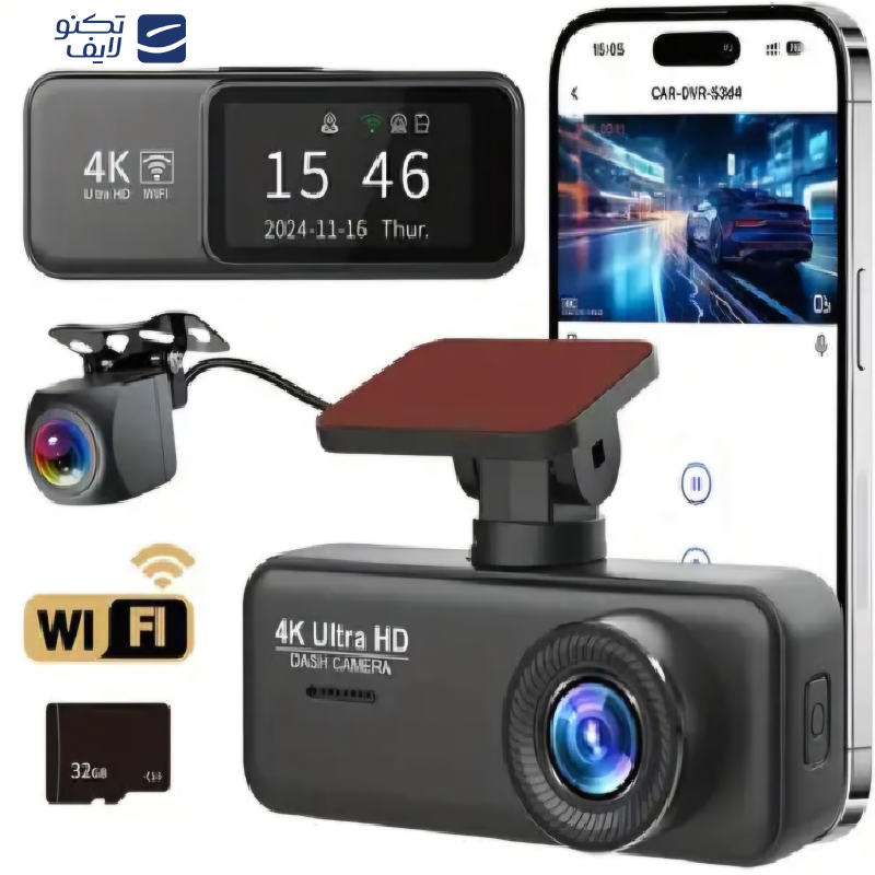 دوربین ثبت وقایع خودرو مدل ULTRA-4k-WiFi